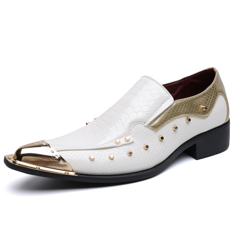 Commercial Print Model - Autumn Men's Shoes Spike Python pattern