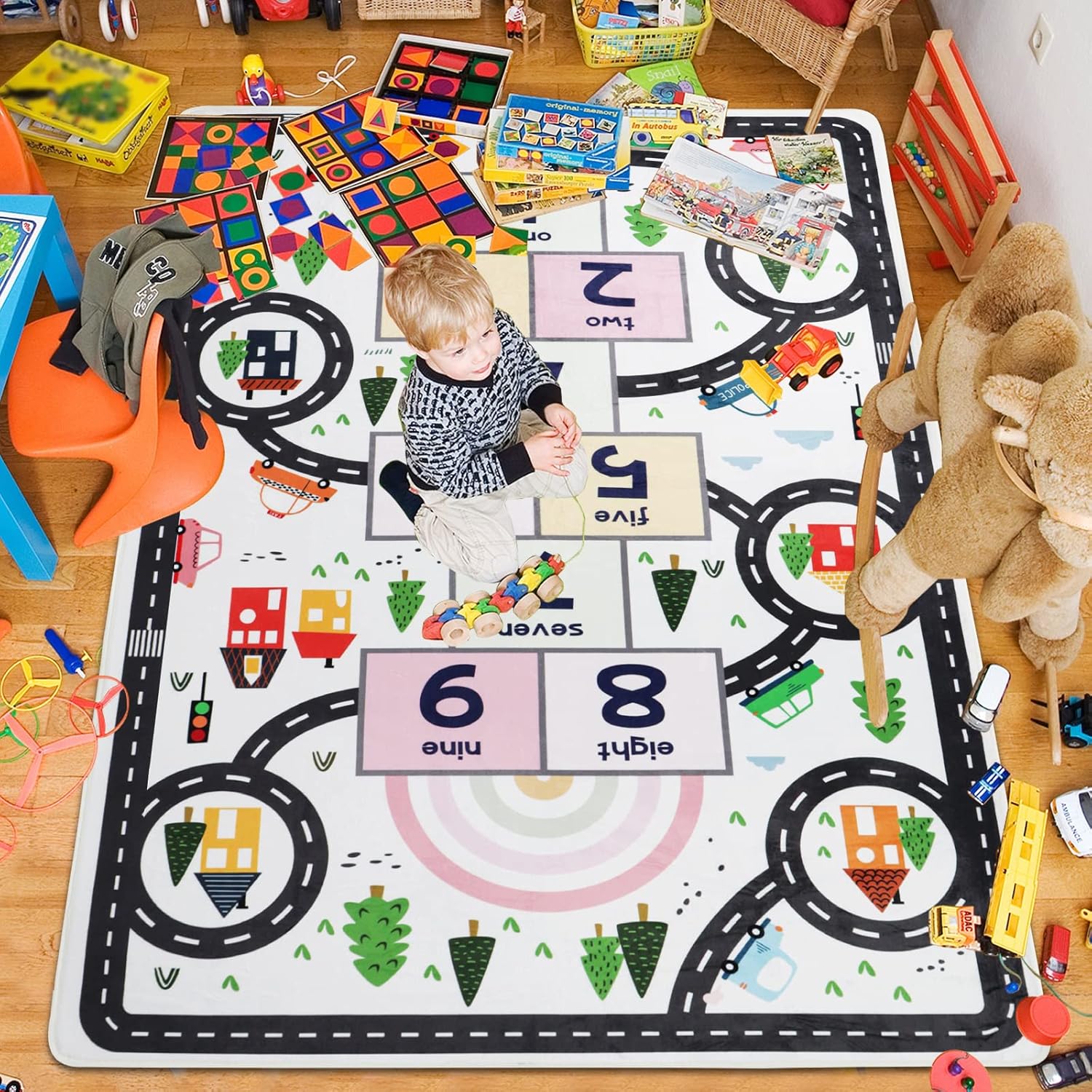 Kids Educational Road Map Numb - Commercial Road Printing recension och pris