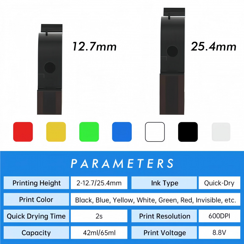 Factory 12.7MM 25.4MM Premium  - Solvent Printer Ink recension och pris
