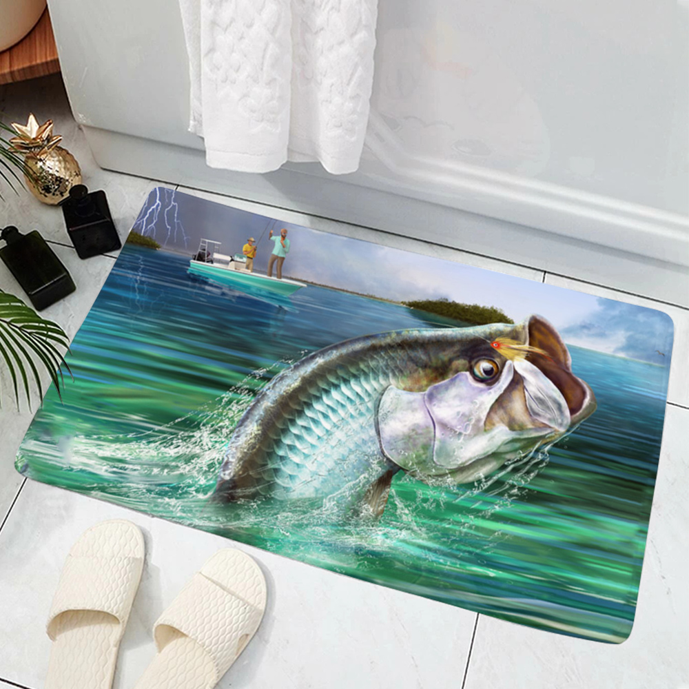 Fish Pattern Mat Hot Sale Mode - Commercial Print Model recension och pris