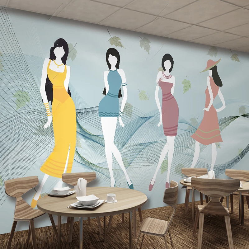 Custom Mural Modern fFresh Sho - Commercial Wallpaper Printing recension och pris