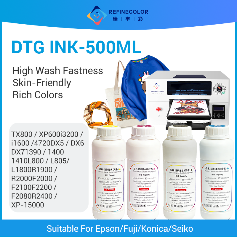 Refinecolor 500ML/Bottle DTG T - Direct To Garment Ink recension och pris