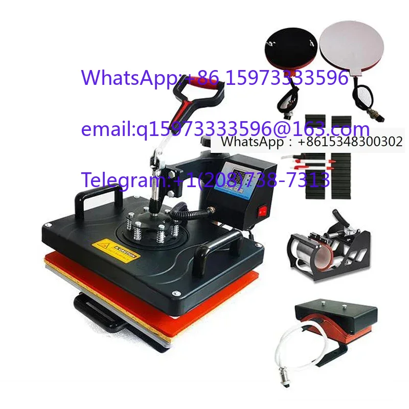 Combined 6 In 1 Heating Press  - Commercial Printing Press Machine recension och pris