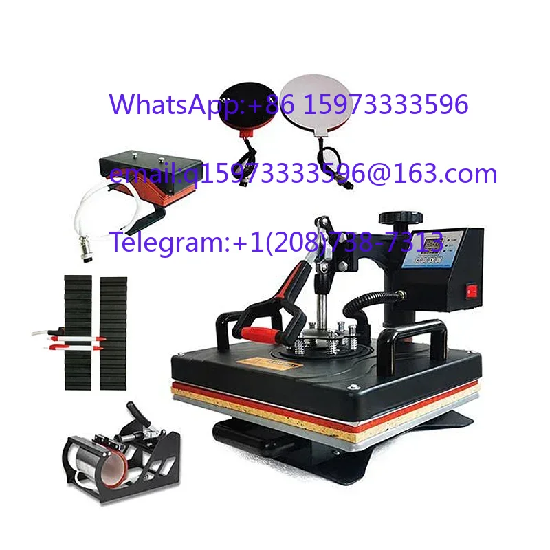 Combined 6 In 1 Heating Press  - Commercial Printing Press Machine recension och pris