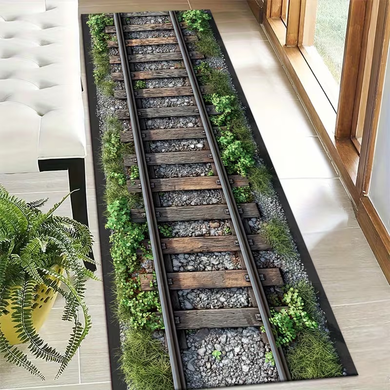 Track Runner Rug Green Space R - Commercial Road Printing recension och pris