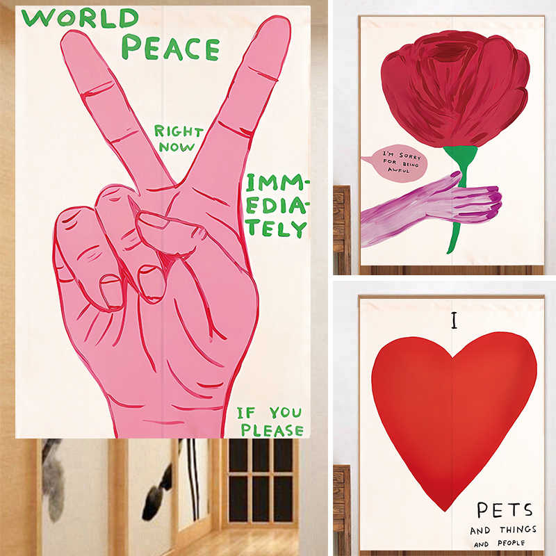 VIKAMA Hand Drawn Heart Noren  - Commercial Printing Rates recension och pris