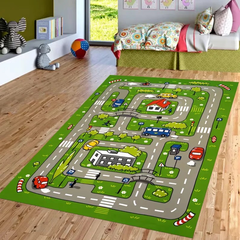 Cartoon City Traffic Road Map  - Commercial Road Printing recension och pris