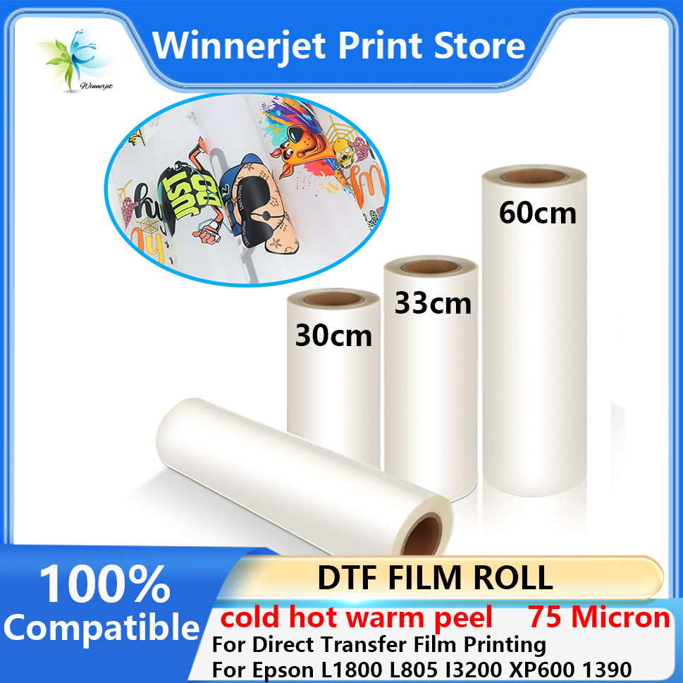 30cm 33cm 60cm*100m DTF PET Fi - Dtf Hot Peel Film recension och pris