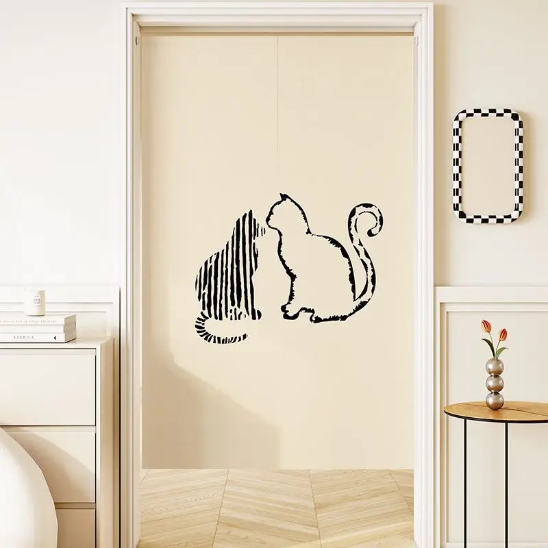 VIKAMA Minimal Line Cat Noren  - Commercial Printing Rates recension och pris