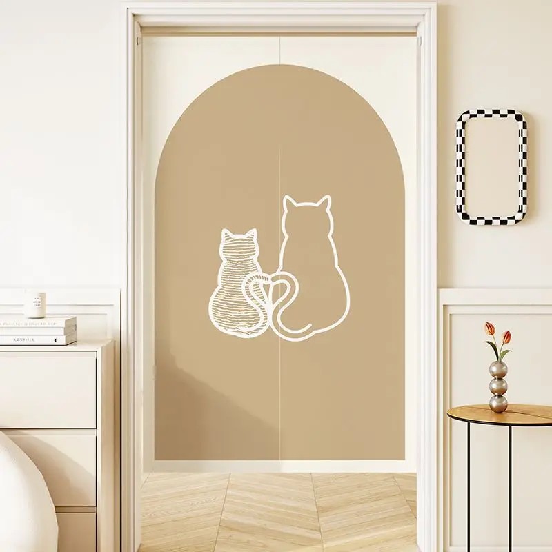 VIKAMA Minimal Line Cat Noren  - Commercial Printing Rates recension och pris
