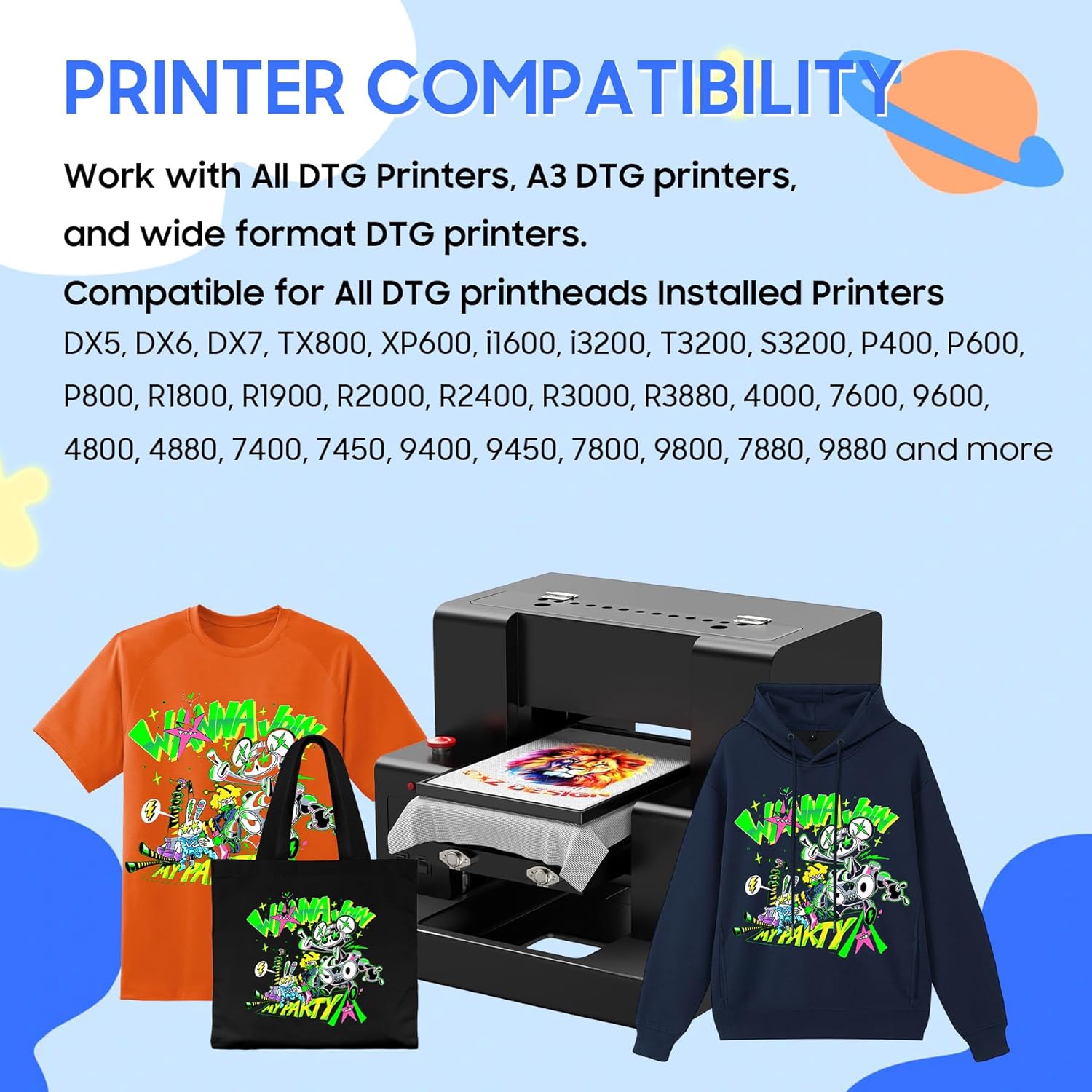 5Colors 1000ML DTG Ink Direct  - Direct To Garment Ink recension och pris
