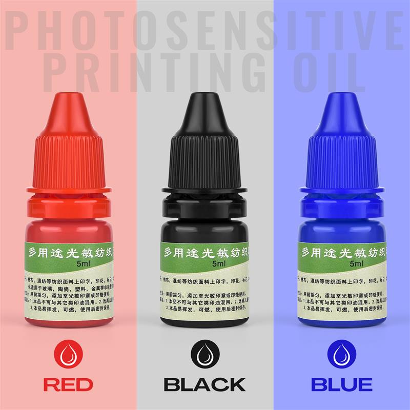 5ml Blue Red Black Ink Textile - Direct To Garment Ink recension och pris