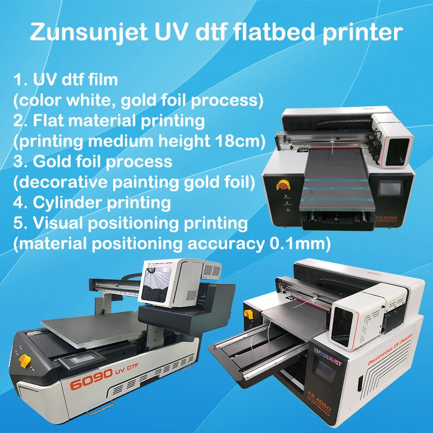 Small A2 Flatbed UV Dtf Inkjet - Dtf Printer Machine recension och pris