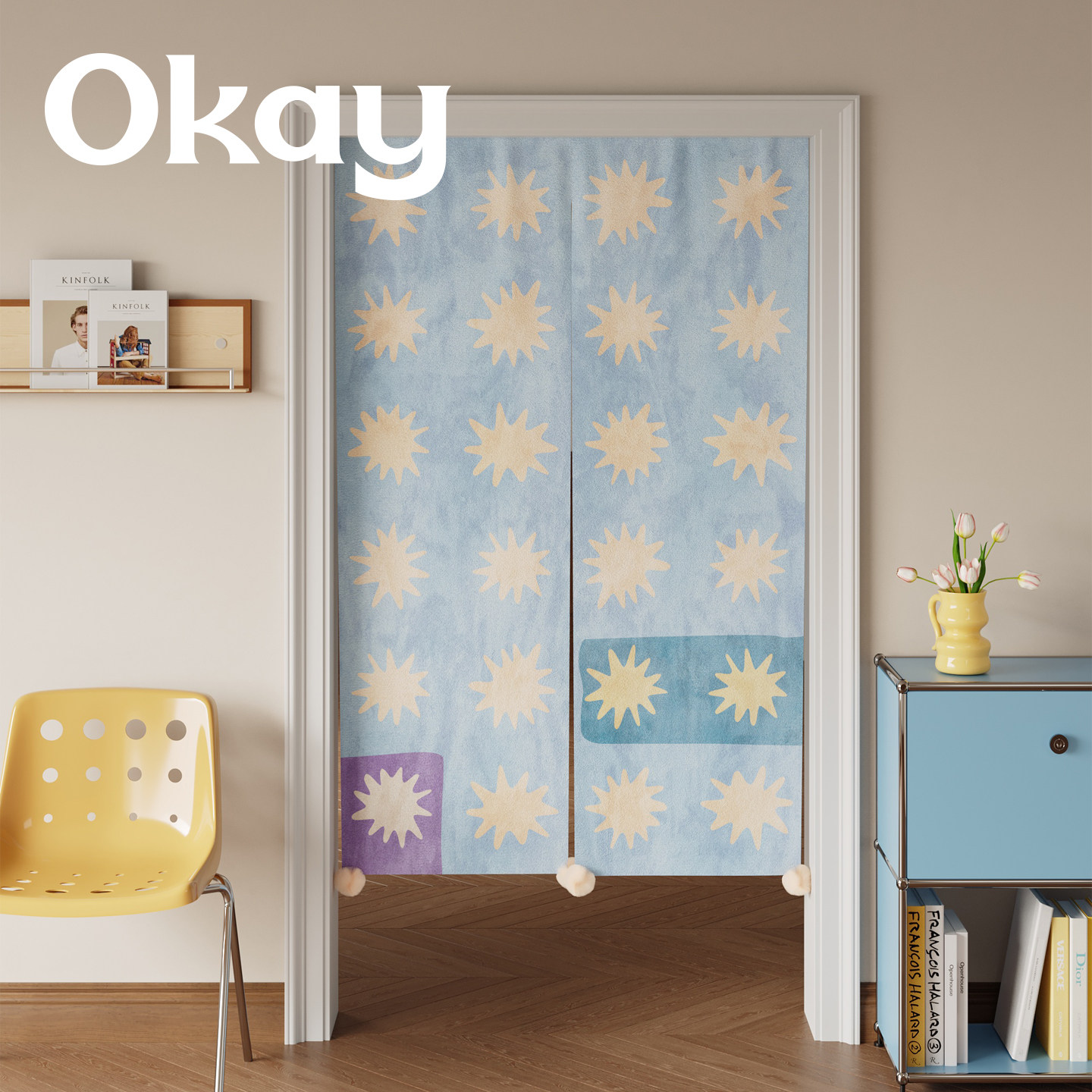 VIKAMA Light Blue Hand Noren D - Commercial Printing Rates recension och pris